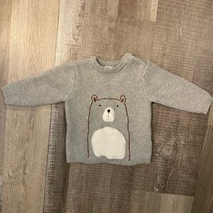 Rene Rofé Baby Bear Sweater 3-6 Months Cotton Blend Knit Boys Winter